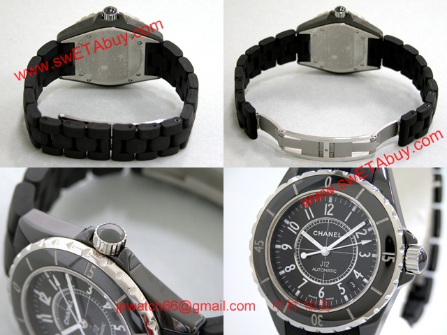 シャネル CHANEL時計 J12 38mm　ブラックラバーブレス ブラック H0684