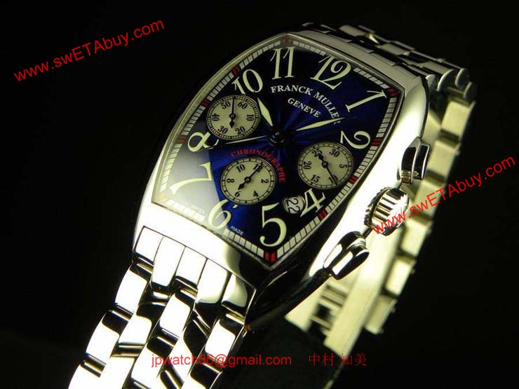 FRANCK MULLER フランクミュラー 時計 偽物 3カウンター クロノグラフ オートマティック 7880CCAT