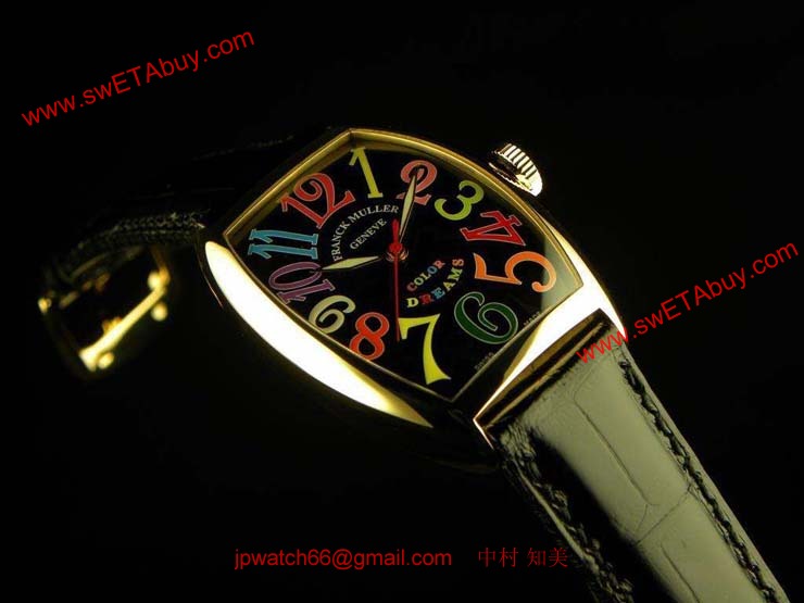 FRANCK MULLER フランクミュラー 偽物時計 トノウカーベックス カラードリーム 5850COLDREAMS