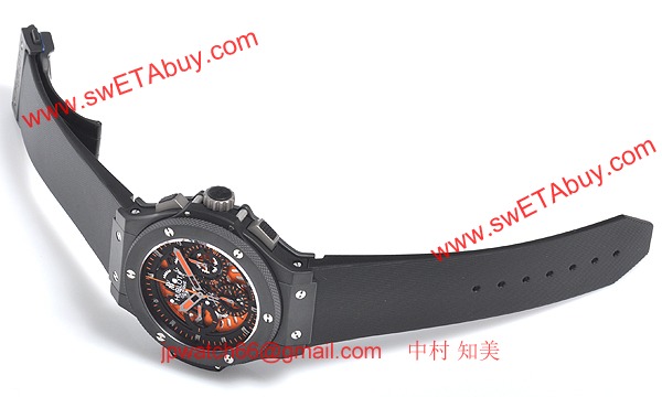 (HUBLOT)ウブロ コピー時計 ビッグバン アエロバン オールブラックオレンジ 310.CI.1190.RX.ABO10