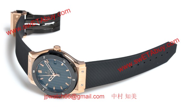 (HUBLOT)ウブロ コピー時計 クラシック フュージョン ゴールドセラミック 511.PM.1680.RX