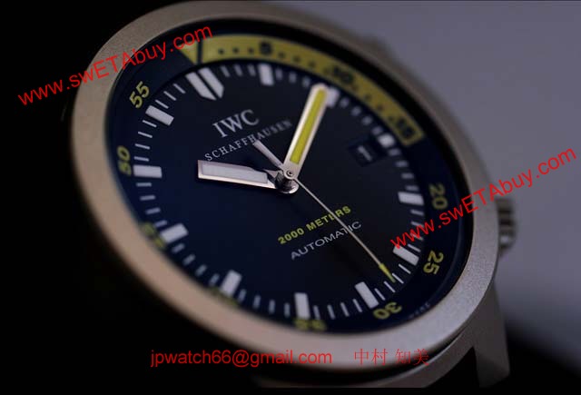 IWC 時計コピー アクアタイマー チタン オートマティック 黒 IW353804